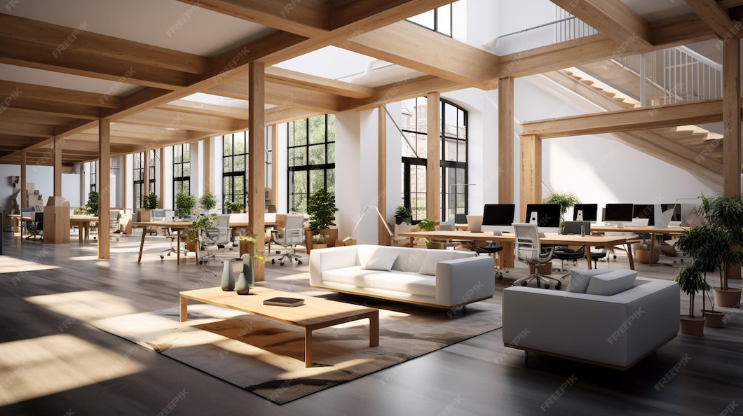 Tech startup office background